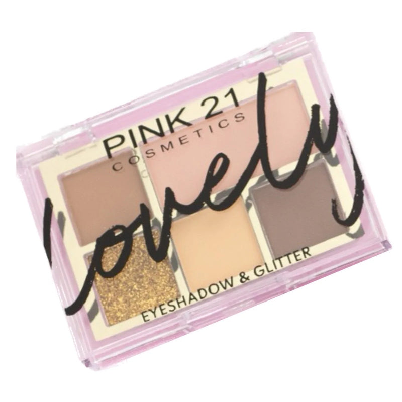 Paleta De Sombras Adorável Sombra E Glitter Pink21