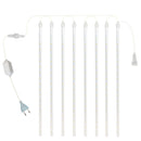 Cascata 8 Tubos Queda Pisca Pisca Led Chuva Meteoro Gelo 45cm Fim De Ano Decoração De Natal Conecta Várias Unidades